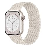 Braided Solo Loop for Apple Watch Band 40mm 41mm 38mm 44mm 45mm 42mm Ultra/2 49mm Men/Women,Stretchy Nylon Sport wristband Strap for iWatch Bands series 9/8/7/6 5/4/3/2/SE 40 44 38 42 41 45 mm