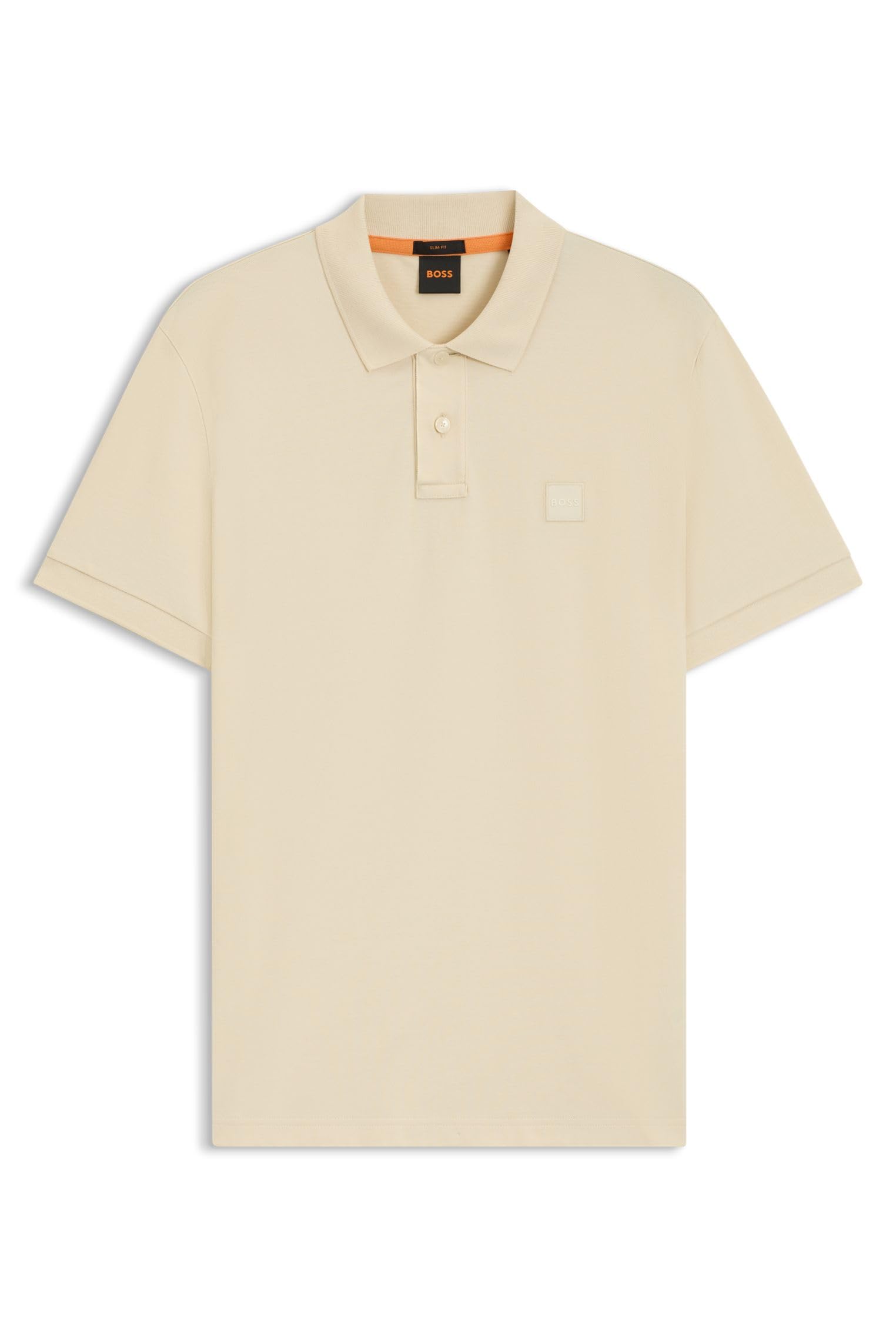 BOSS Mens Passenger Polo Shirt Short Sleeve Cotton Open Yellow 767 L
