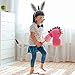 EVERMARKET 4 Pcs Donkey Costume Set, Donkey Ears Headband Donkey Nose Tail Bow Tie, Animal Donkey Costume Accessories for Halloween Christmas Birthday Party Cosplay Masquerades