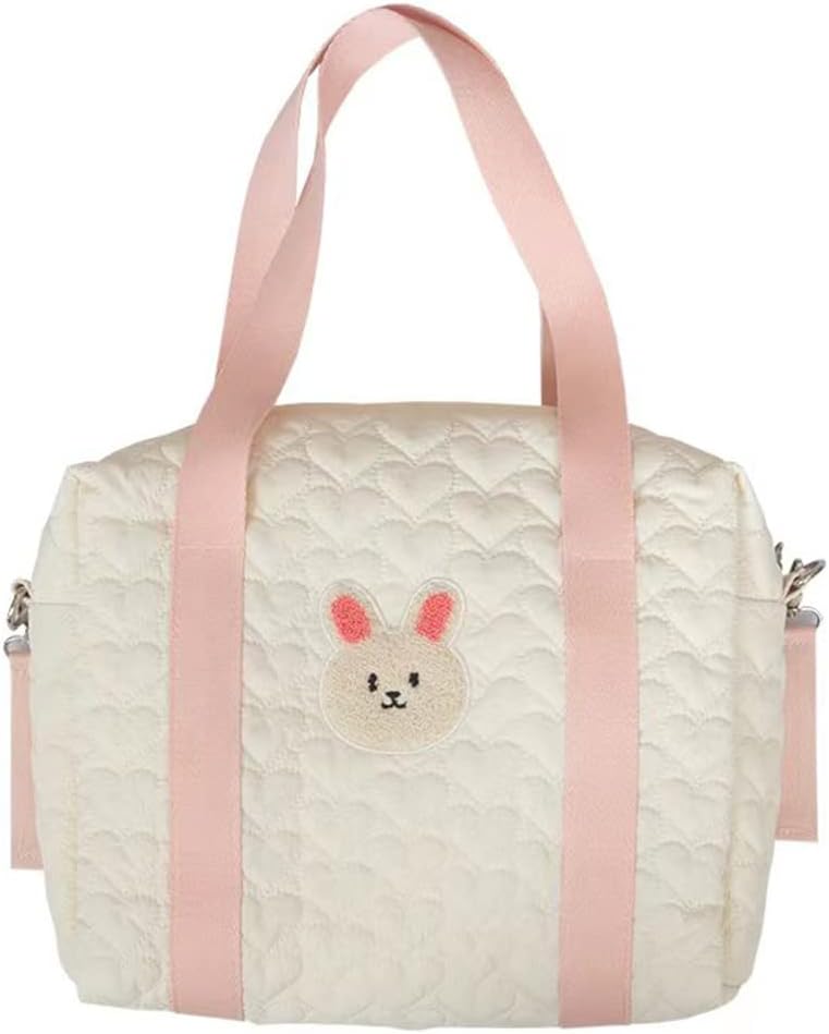 Baby Diaper Bag Tote, Mommy Bag Quilted Baby Nappy Bag Travel Diaper Tote Maternity Bag Multifunction Baby Stroller Storage Bag