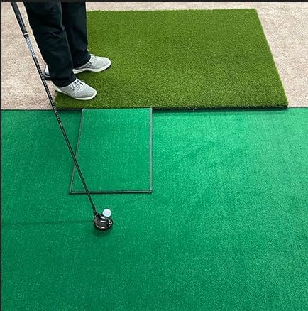 Big Moss Golf Indoor Simulator Practice Bay Putting Return Ramp 18" x 36"