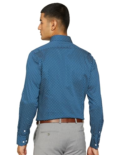 Image of Van Heusen Formal Shirt for Men | Cotton | Print | Slim Fit | Full Sleeves