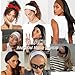 Huachi Headbands for Women Non Slip, 4 Packs Elastic Head Bands for Women’s Hair, One Set Multi Styles - Fashion Hairband Hair Accessories, Soft Cloth Fabric Workout Gym Yoga Sweat Bands