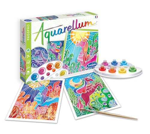 L’Aquarellum Licornes phosphorescent (7 à 12 ans)