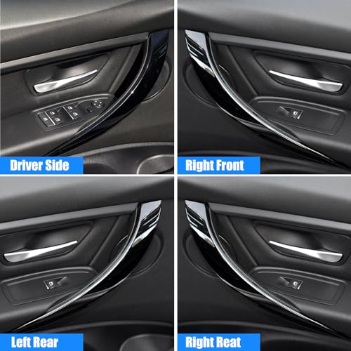 Image of Jaronx Compatible with BMW Door Handles Replacement for 320i,325i,328i,330i,335i,340i F30 /F31 /F80 M3, 4PCS Driver Side and Passenger Side Interior Door Pull Handle Replacement(NOT for 4 Series) | 320i,325i,328i,330i,335i,340i 4PCS Driver Side and Passenger Side Interior Door Pull Handle Replacement(NOT for 4 Series)