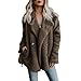 Produktbild VECDY Damen Winterjacke, Schwarzer Freitag Specials Frauen Lässige Jacke Winter Warm Parka Outwear Damen Mantel Mantel Plüsch Mantel Knopfmantel Sweatshirt Einfarbig Tops Pullover