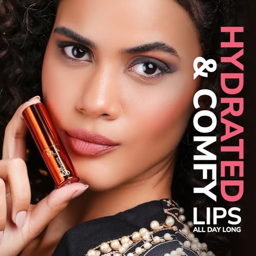 Image of Mila Beaute Bold & Matte Long-Lasting Lipstick | Highly Pigmented Soft Matte Finish | Lightweight & Hydrating with Jojoba Oil | Shade - (Flash Back 4.2g)