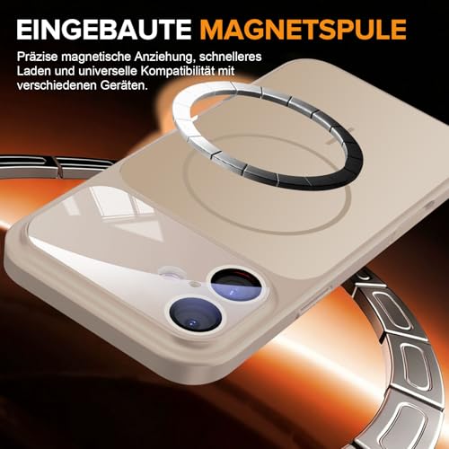 Coque antichoc iPhone 17 magnétique rigide en polycarbonate mat