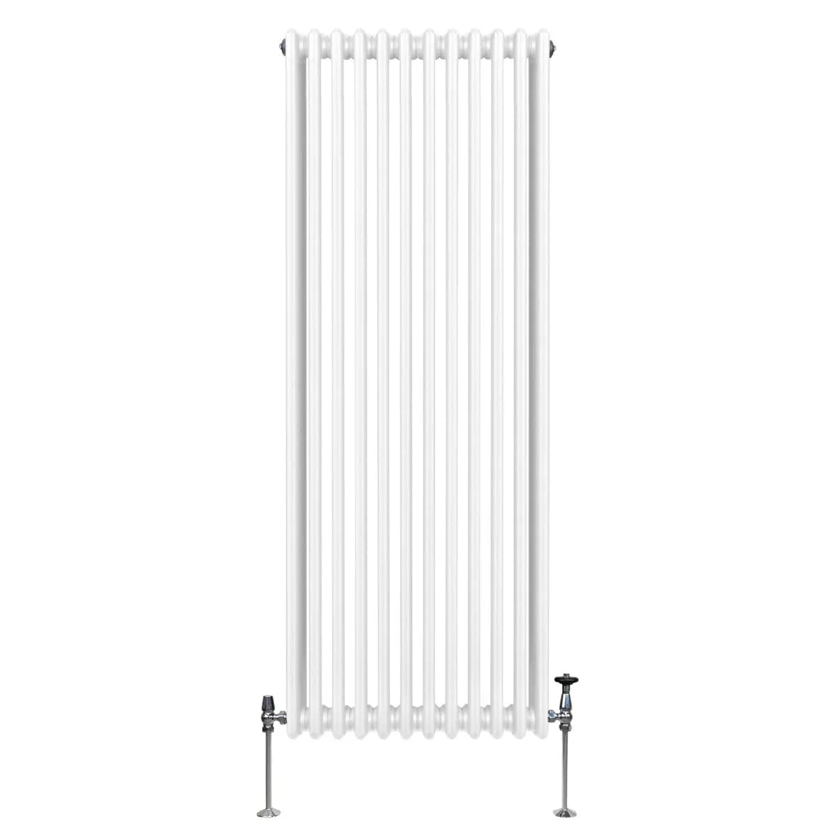 Tradycyjny grzejnik 3-kolumnowy 1800 mm x 562 mm nowoczesny grzejnik centralny z połyskiem biały stal węglowa pionowy montowany na ścianie kuchnia salon łazienka szczotka do czyszczenia zestaw
