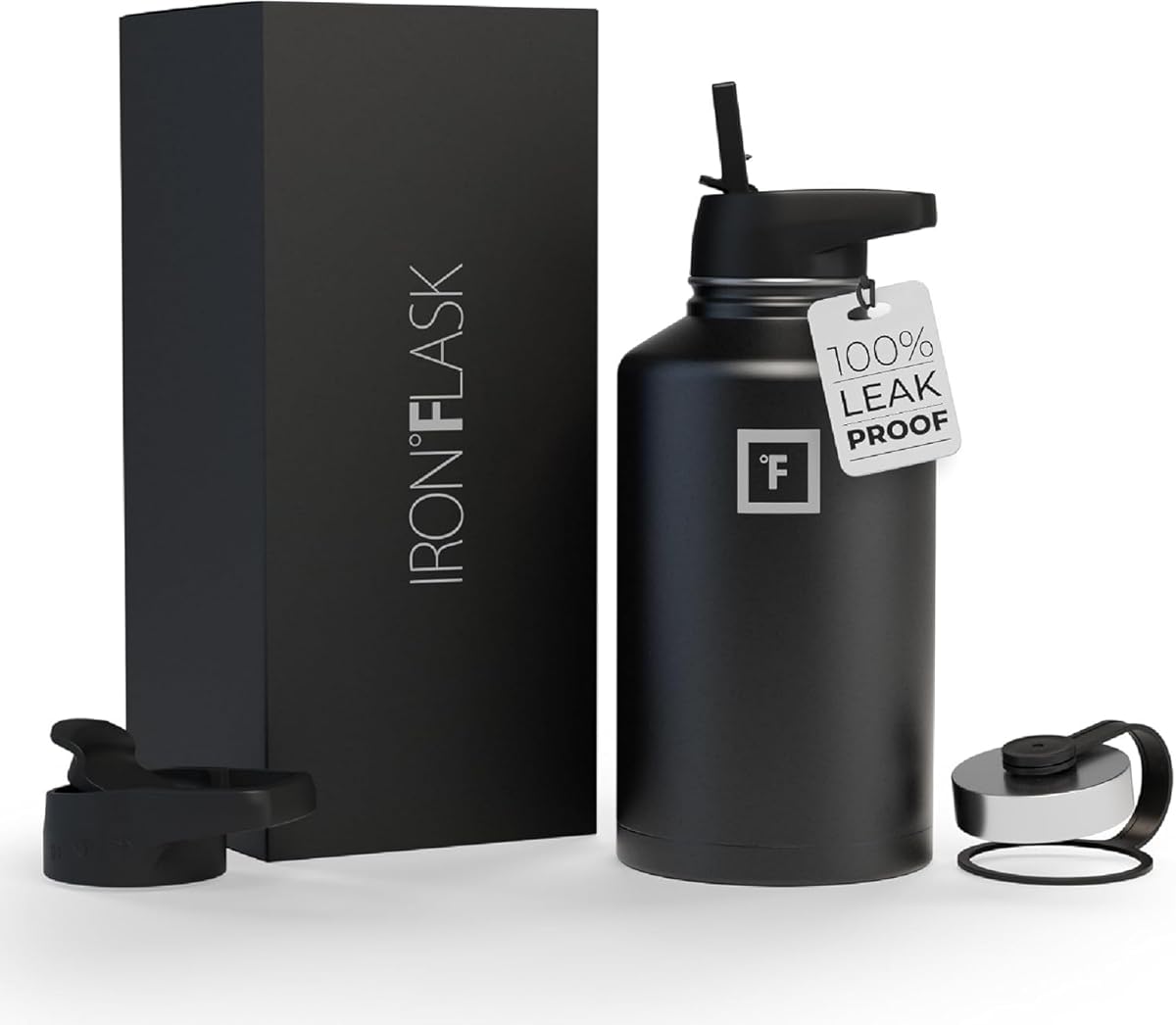 Edelstahl Trinkflasche mit Strohhalm - 650/950/1200/1800 ml - Kohlensäure Geeignet Auslaufsicher Doppelwandig Isoliert Thermosflasche BPA-Freie - Wasserflasche Sport Gym Fitness Reisen Kinder