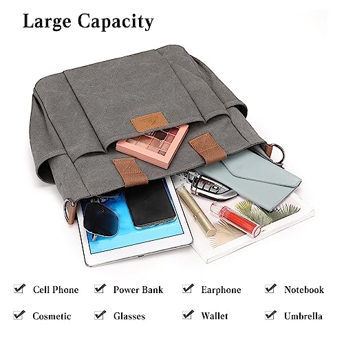 Bolso de lona CORIOS para mujer con gran capacidad miniatura 6