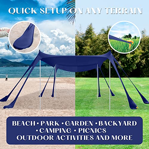 Image of Pop Up Canopy Tent, Outdoor Gazebo Shade Easy Up Vendor Tent Blue Sky
