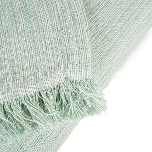 Plaid multifonction Bruma grand couvre-lit vert d'eau pour protéger - 3
