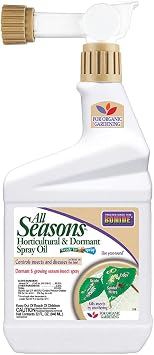 Bonide All Seasons Horticultural & Dormant Spray Oil, 32 oz Ready-to-Spray, Disease Prevention and Insect Killer for Organic Gardening