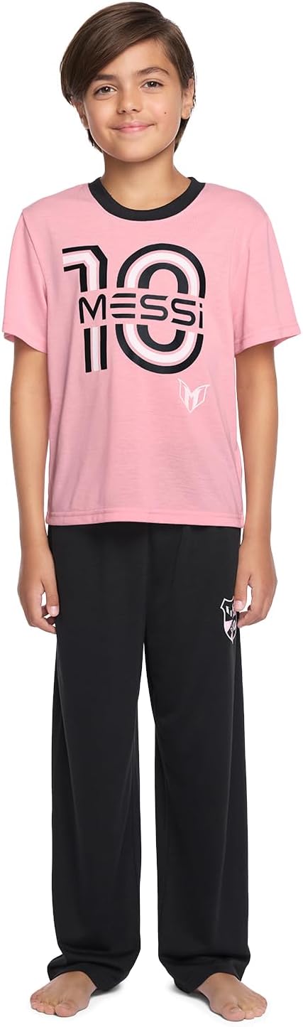 Boys' Lifestyle Long Sleeve 2-piece Set, Loose-fit Top & Sweatpants