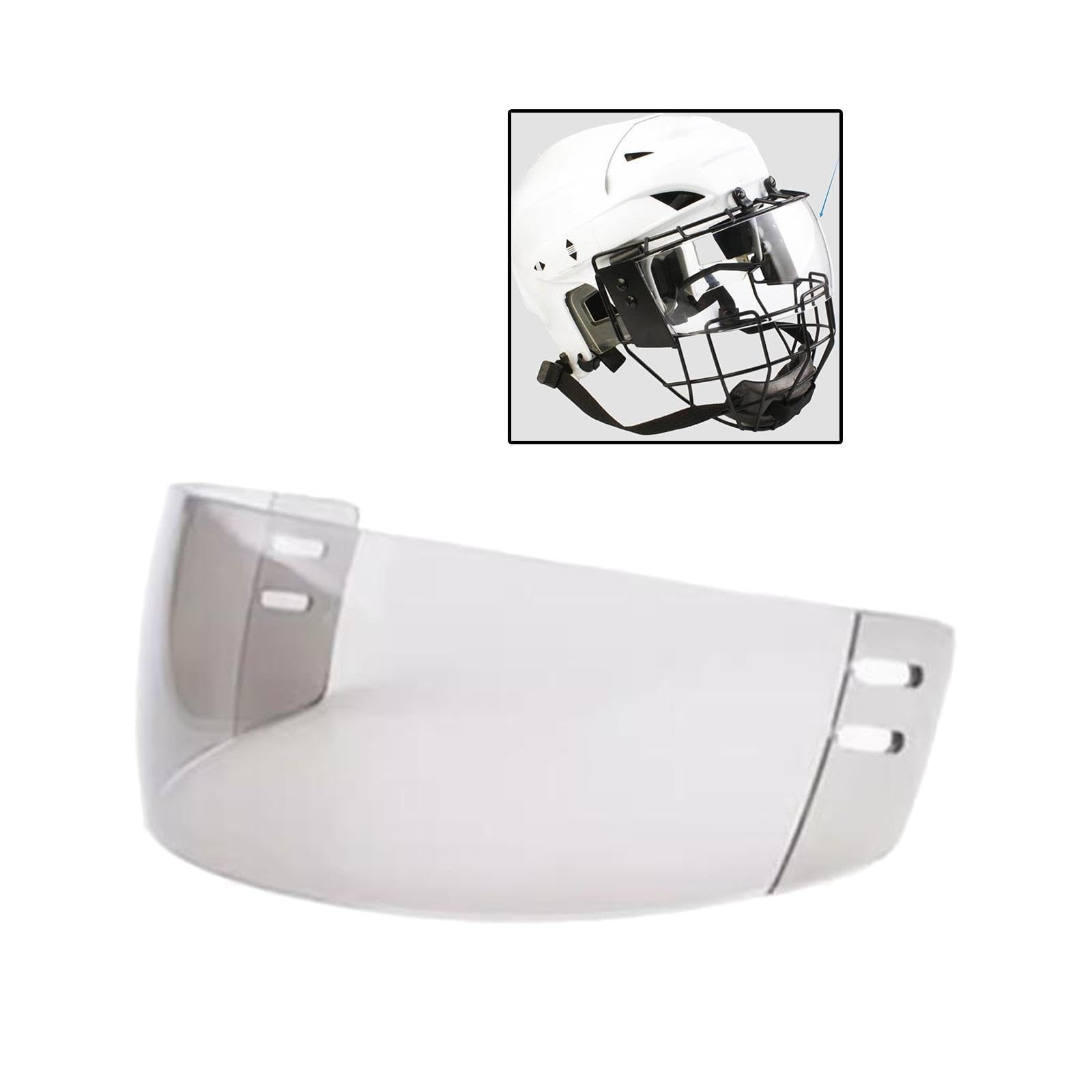 Qianly Casco de Hockey con Visera, Accesorio de Protección Ocular para Adultos