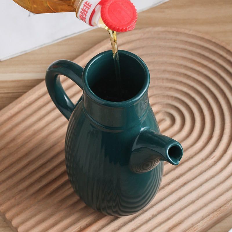 1-3pcs 450/750ml Oil Vinegar Cruet with Lid and Handle Soy Sauce Dispenser Multipurpose Condiment Dispenser Bottle Oil to Reduce Oxidation