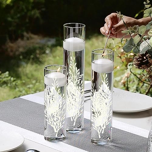 36Pcs Faux Flowers for Floating Candles, Floating-Effect Flowers for Vase Filler, Cylinder Vase Fillers Centerpiece Table Deocrations for Wedding, Party, Event, Home, Restaurant - Image 3