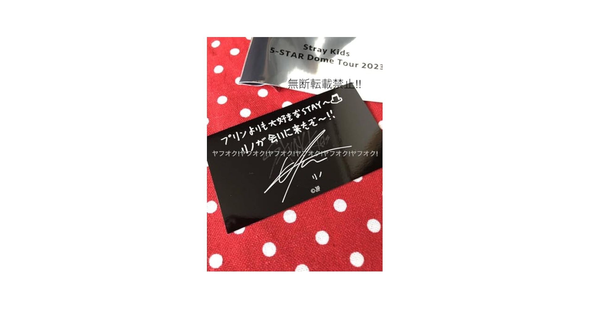 Stray Kids スキズ LeeKnow リノ プリントサイン入りポラロイド Stray Kids スキズ LeeKnow リノ プリントサイン入りポラロイド