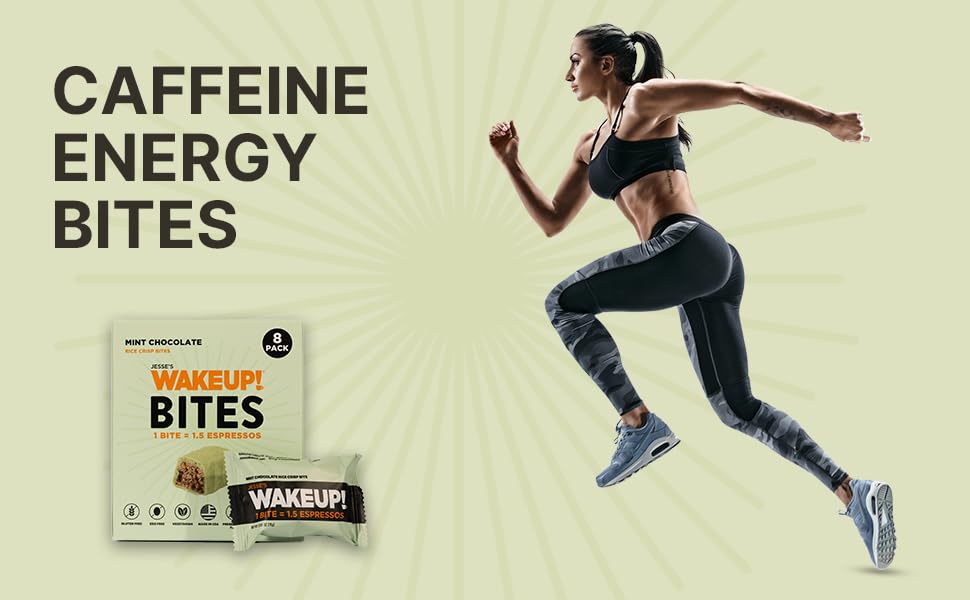 Image of WAKE UP! Caffeinated Protein Bites - VALUE PACK - 6 Cartons (48 Bites) 3 Vanilla Creme & 3 Mint Chocolate Proprietary Blend with 175mg Caffeine (1 Bite = 1.5 Espressos) Boosts Focus & Clarity - Gluten-Free, Vegetarian, Kosher