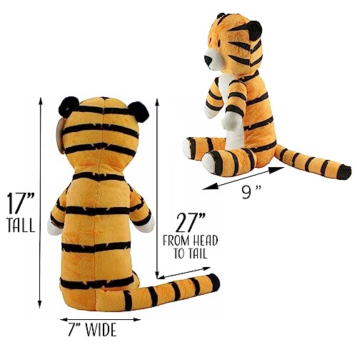 Image of Attatoy Regit the Plush Tiger Toy, 17-Inch Tall Striped Sitting Tiger Stuffed Animal