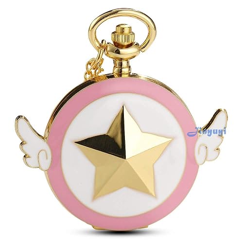 Mens Five-Pointed Star America Pocket Watch Quartz Movement Steampunk Fob Watches for Man Gifts