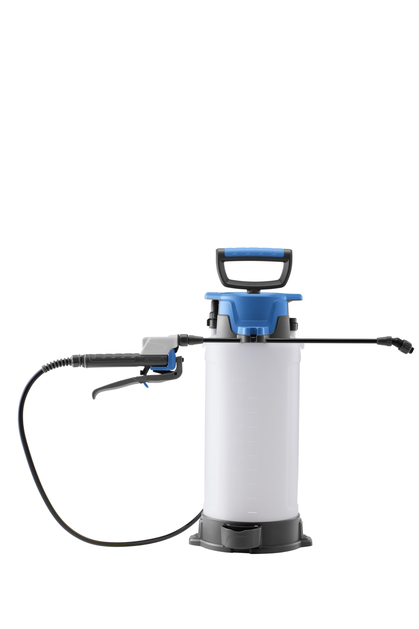 Gloria Spruzzatore a pressione CLEAN 500 | 5 l spruzzatore professionale per la pulizia | per acidi, alcali e detergenti (pH 2 – 12) | Include lancia di prolunga | guarnizioni EPDM | Spruzzatore a