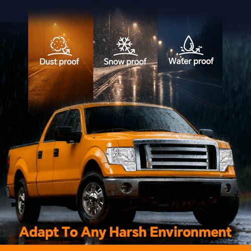 Image of G-PLUS Headlights Assembly, Compatible with Ford F150 2009 2010 2011 2012 2013 2014 (NOT Fit LED Style,Only Fit without LED Style) bumper Headlamp Clear lens Chrome Housing Clear Reflector