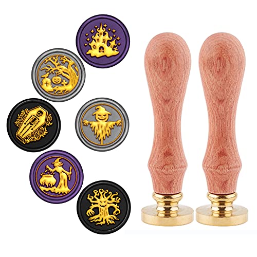 Cachet de cire de 25 mm têtes en laiton amovibles pour sceau de cire Halloween