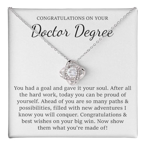 Doctorate Degree Gift Necklace, Doctorate Degree Gifts for Girl, Graduation Gift for Her, Doctorate Degree Congratulations Grad Necklace, Graduating Doctorate Degree Graduation