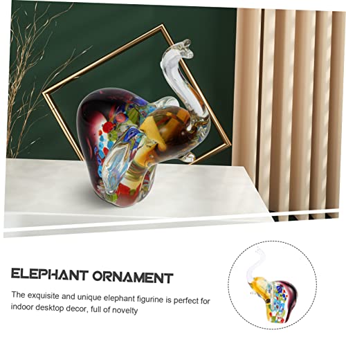 Statue d'éléphant en verre ciselé, un ornement d'exception - 7