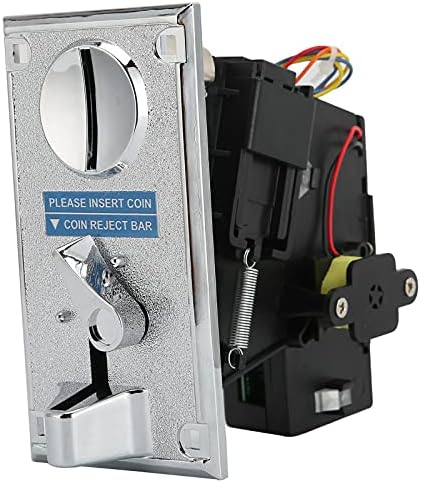 Zopsc-1 Anti-Interference CPU Coin Selector Acceptor Sorter Coins Selector Acceptor Roll Down Coin Mech Acceptor Coin Selector for Arcade Gaming Vending Machine and Washing Machine
