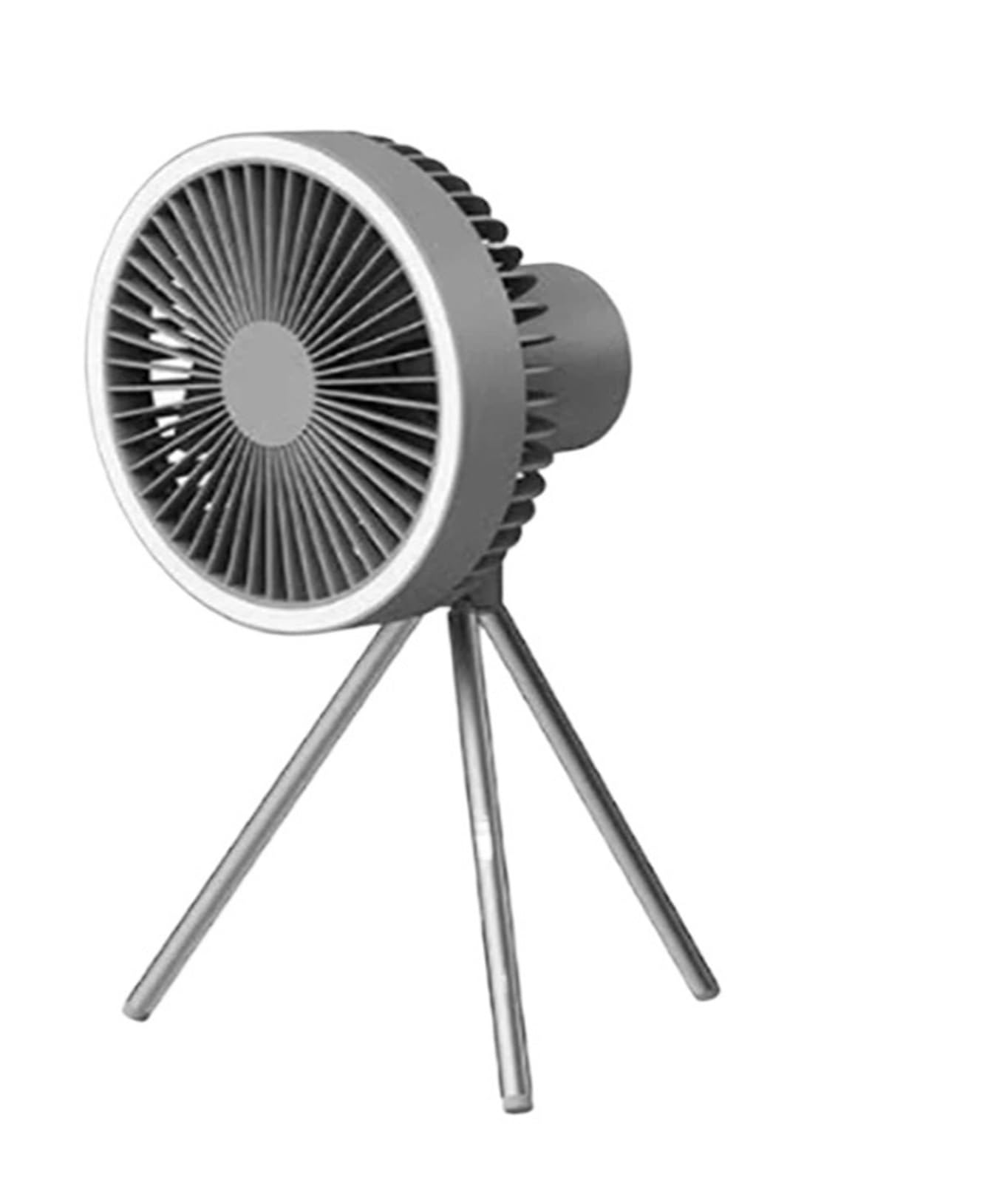 Ventilador de camping portátil con iluminación para solucionar el calor dentro de la tienda