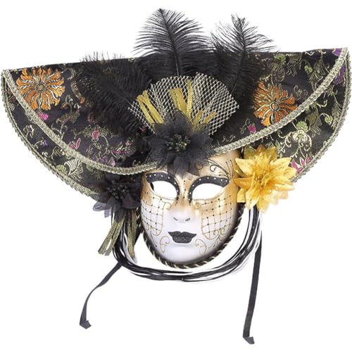 Masque de carnaval vénitien pour performance artistique et théâtre