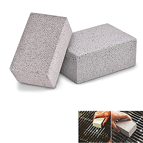 Grill Griddle Cleaning Brick Block,Bbq Grill Cleaning Brick Block,Magic Stone Grill Scrubber For Bbq Grills, Racks(2Pcs) Cover