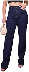 Calça Jeans Feminina Reta de Cintura Alta Tradicional Modelagem Confortável e Estilo Casual Premium