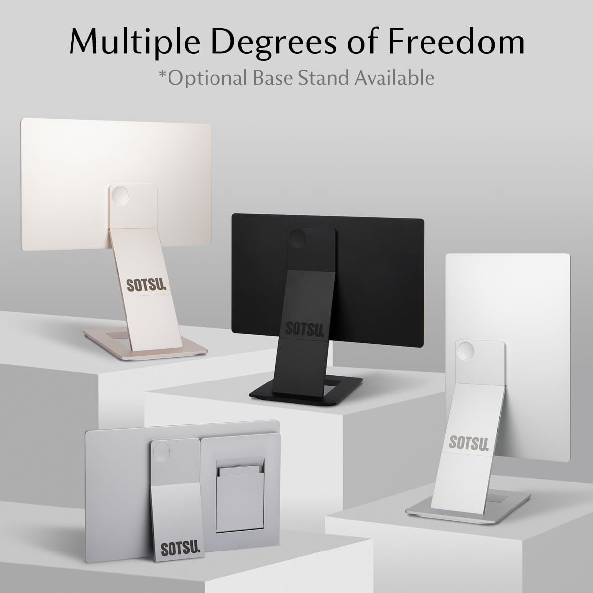 SOTSU FlipAction Go 14" Premium Portable Monitor | Full HD 1080p | 400 Nits | 100% sRGB | Robust yet Lightweight | Pivoting Landscape & Portrait Display | Tempered Glass Cover | USB-C & Mini HDMI | 5W