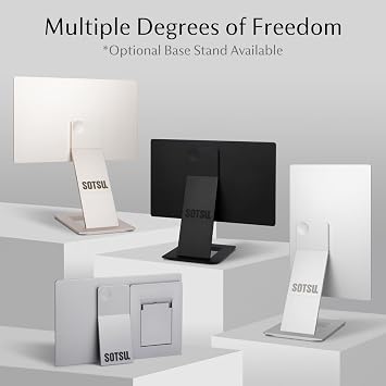 SOTSU FlipAction Go 14 Portable Monitor | MacBook Color Matching | Rugged Yet Lightweight | Tempered Glass | 1080p | 400 Knit | 100% sRGB | 5W | Ultra Versatile | USB-C or Mini-HDMI Metallic Gray