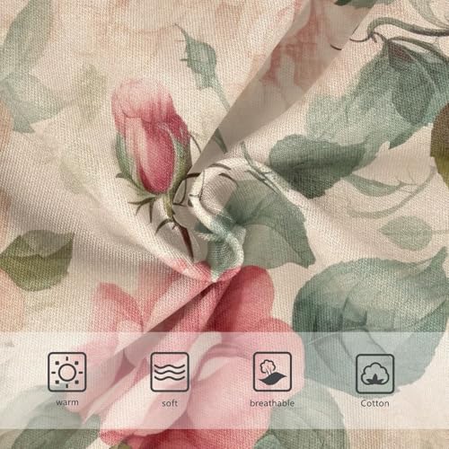 Vintage Rose Pink Underwear Girls, Toddler Panties, Girls Cotton Underwear, 2–8 Years3