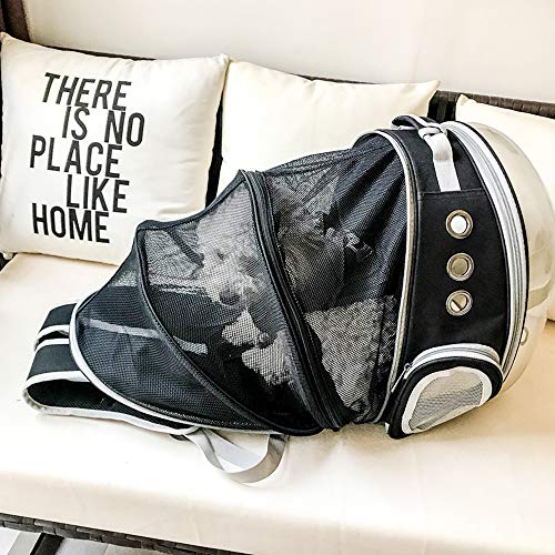 BEIKOTT Back Expandable Cat Backpack, Pet Dog Backpack Carrier for Small Cats Dogs and Birds, Transparent Space Capsule… - Image 6