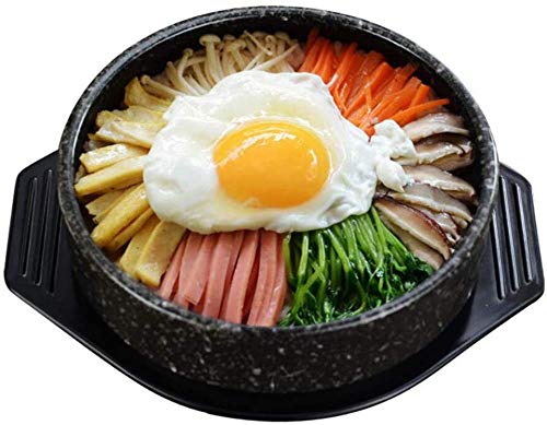 Dolsot de cerámica, cuenco coreano de piedra para cocinar, olla caliente para bibimbap, cuenco de...