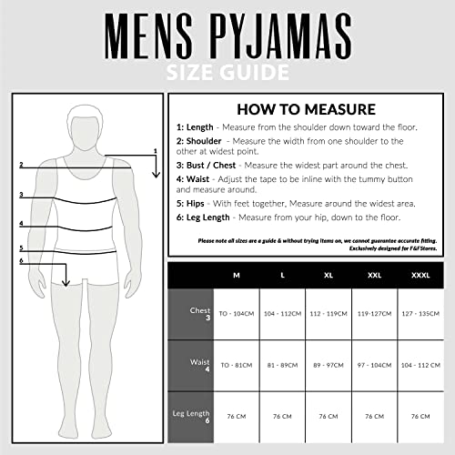 CityComfort Pigiama Uomo Invernale Pigiami Tartan