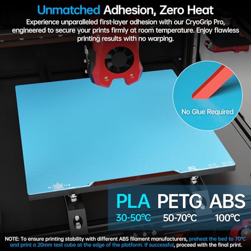 Image of BIQU CryoGrip Pro Frostbite for Voron350 3D Printer 350x350MM Upgrade Panda Build Plate, Room Temperature Print