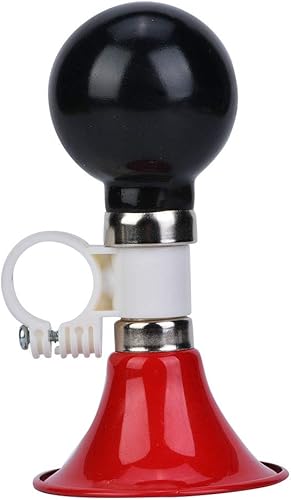 Miniatura 2 de Keenso Cuerno para niños, cuerno de advertencia de metal de goma para niños y niñas, accesorio (rojo) para niños y niñas al aire libre