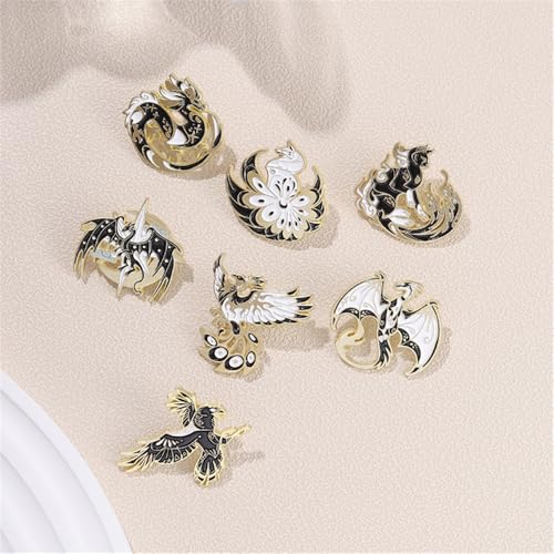 Image of Enamel Pin Set Creative Lovely Brooch Pins Enamel Lapel Pin Lettering Pins Lapel Badge