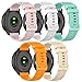Band for Garmin Vivomove Sport, Soft Silicone Replacement Watch Band for Garmin Vivomove Trend/3/Luxe/Style/HR Sport Style (20mm Width)