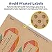 Avery Kraft Brown Oval Labels, Sure Feed Technology, 4.25