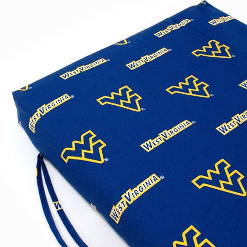 Image of College Covers Everything Comfy West Virginia Mountaineers 2pc Chair Cushion