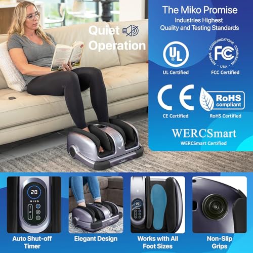 Image of Miko Shiatsu Foot Massager with Heat and Deep Kneading