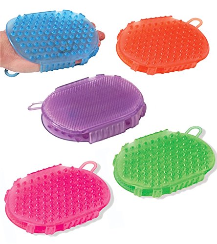 Jacks Imports Jelly Scrub Mitt RED